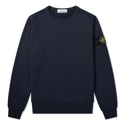 

Толстовка men's basic round neck navy blue Stone Island, синий