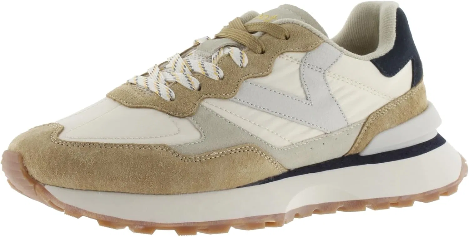 Кроссовки victoria 1985 Basket Unisex Rush Nylon & Split Leather Parts & Retro Logo 8807104 for Adults, Beige