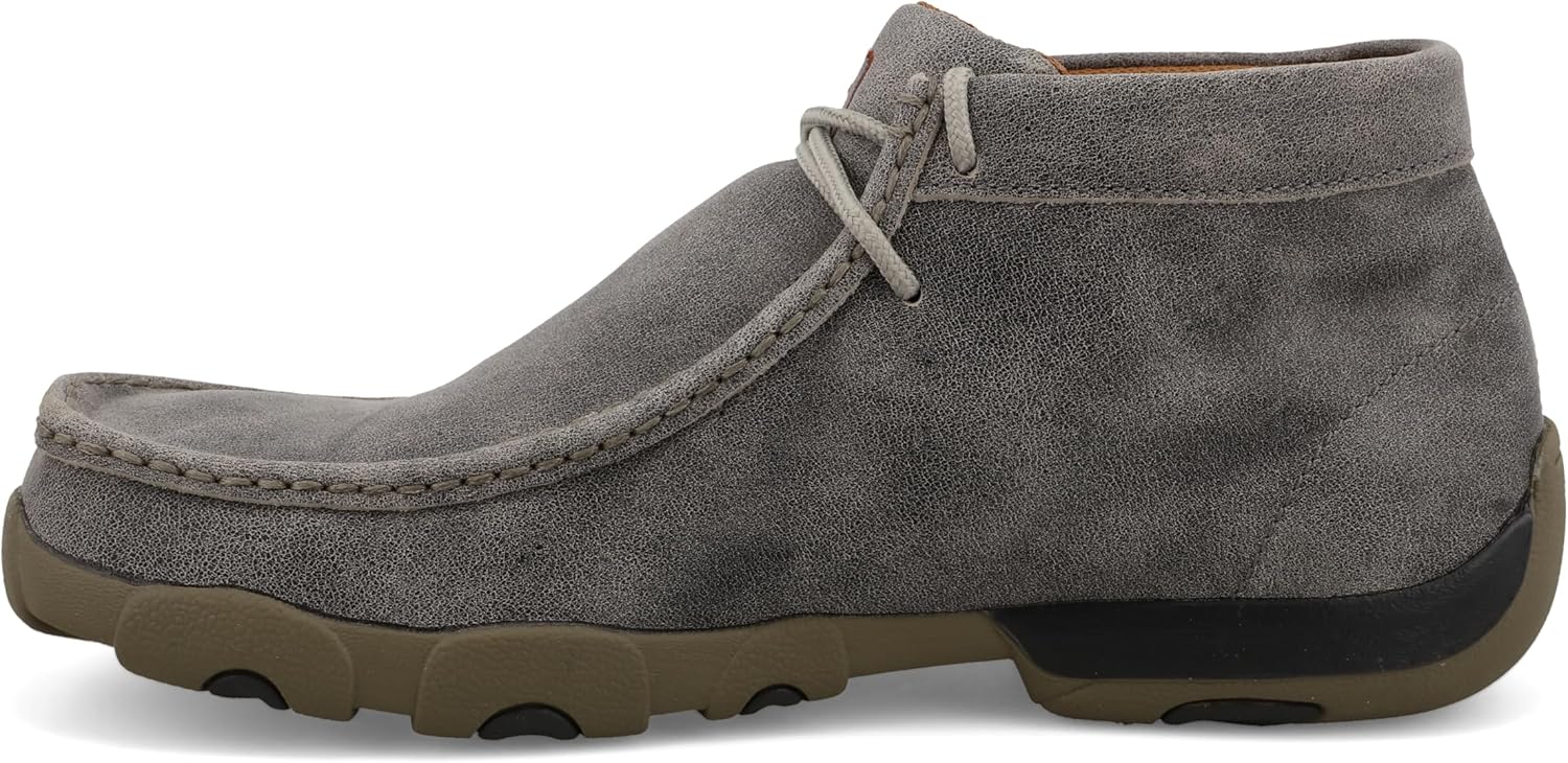 Мужские мокасины Twisted X Chukka Driving Moc, серый — фото 2