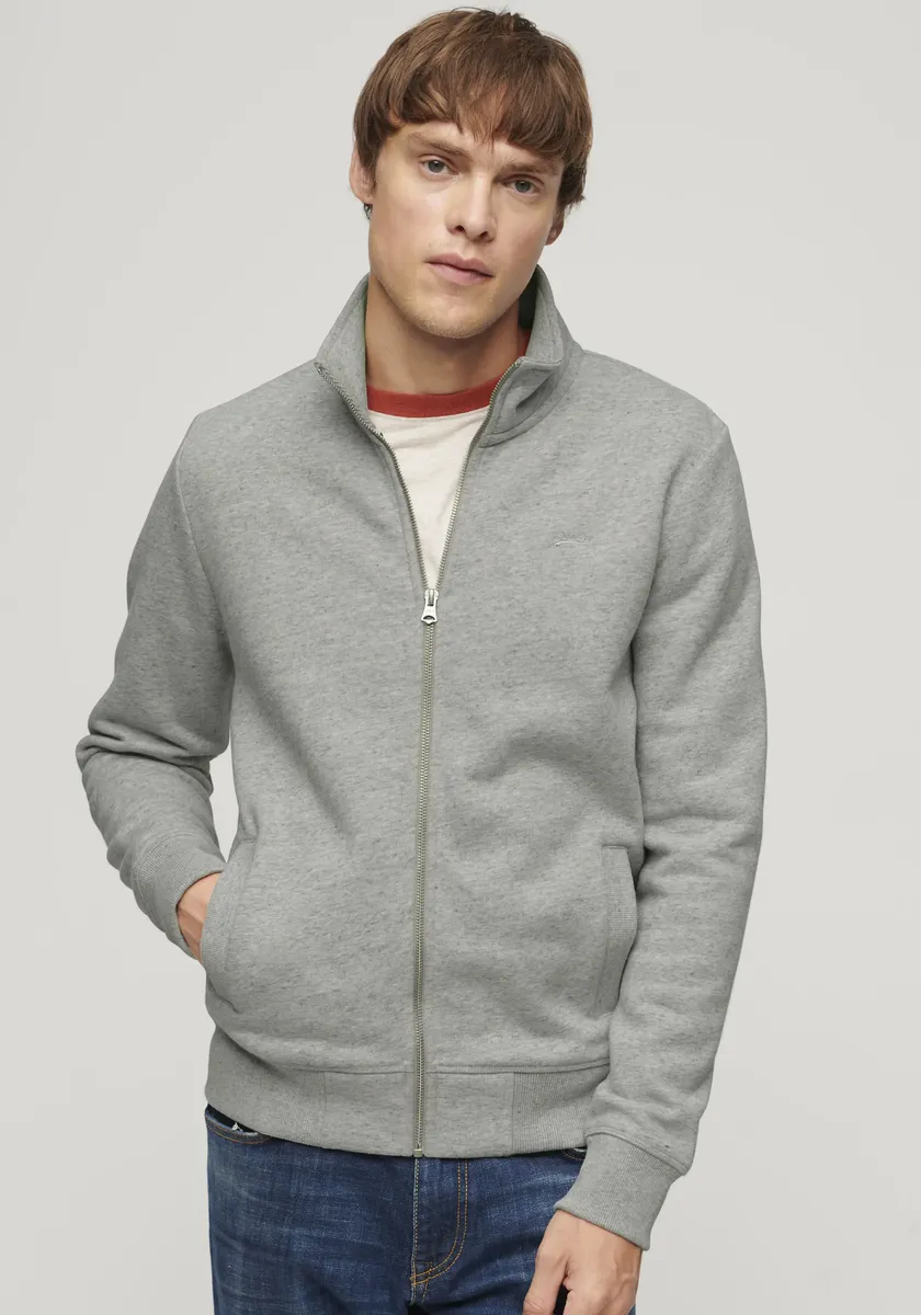 

Толстовка Superdry "ESSENTIAL LOGO ZIP TRACK TOP", серый