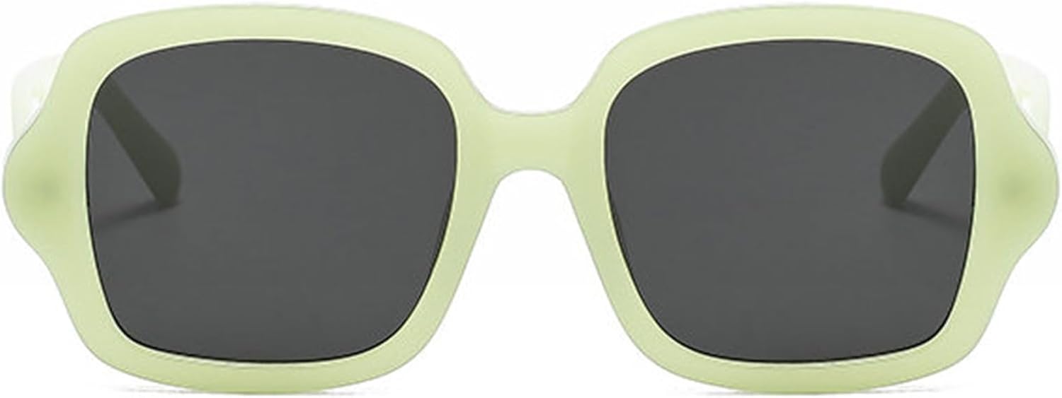 

Willochra — большие квадратные солнцезащитные очки в винтажном стиле для женщин, модные многоугольные солнцезащитные очки зеленого цвета, с защитой от УФ-излучения UV400, роскошные, для мужчин и женщин, C5