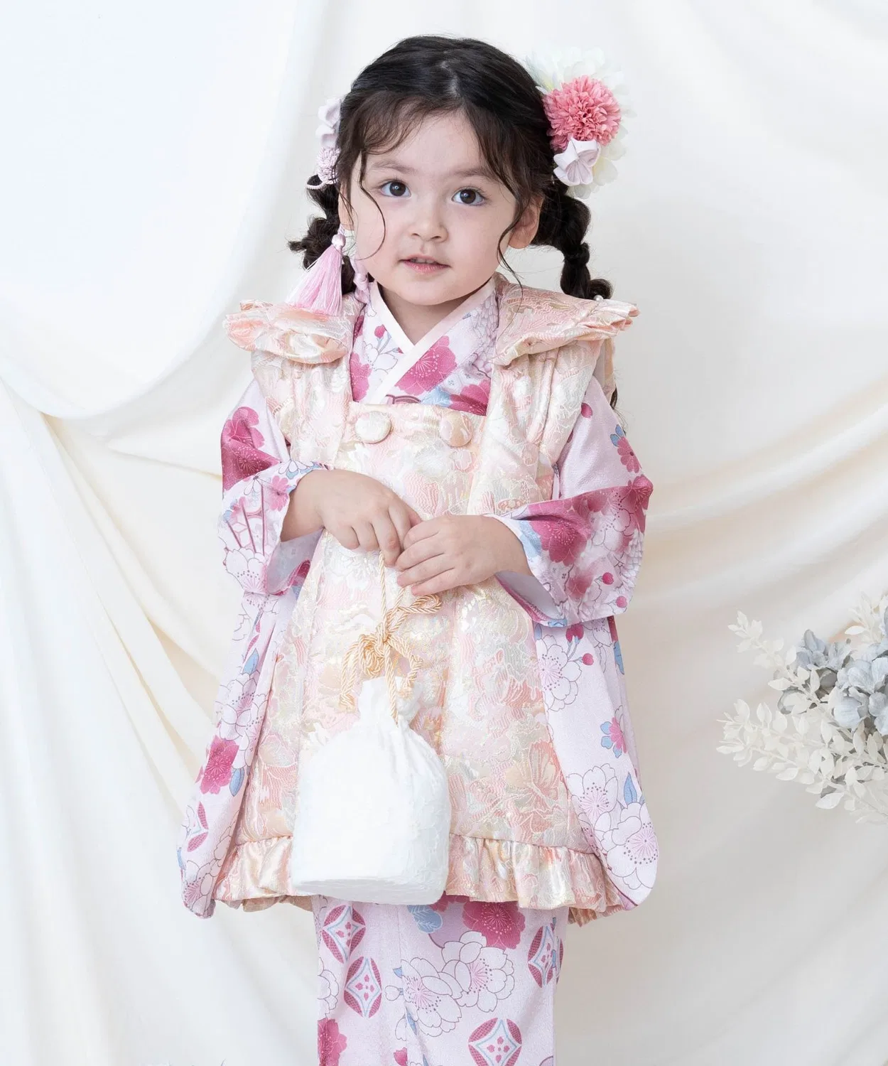 Кимоно фрил жакард для девочки 3 года, бренд Sweet Mommy, розовый — фото 3