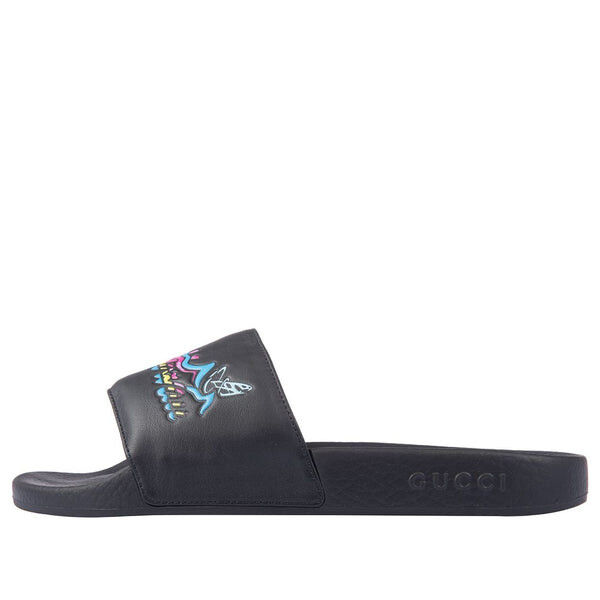 

Сандалии pursuit slide 'hawaii - black' Gucci, черный