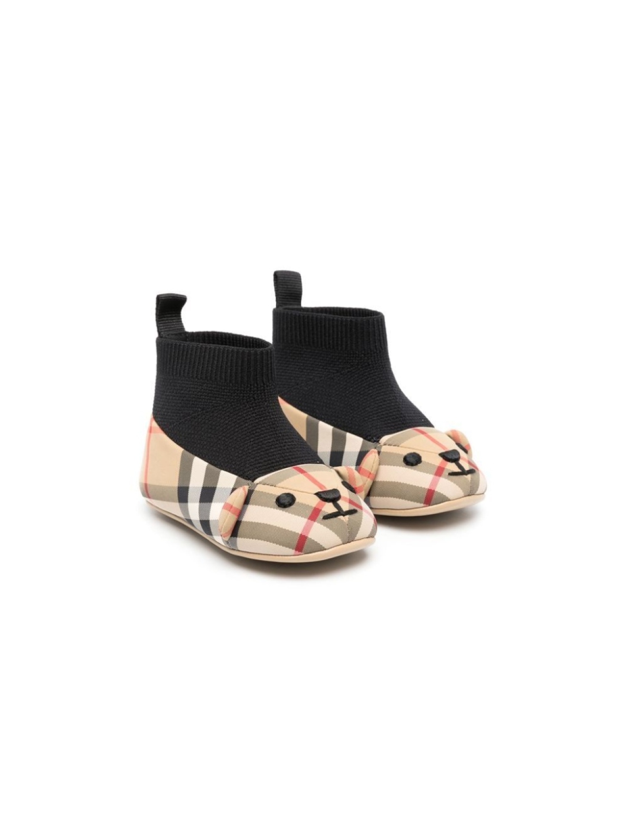 

Burberry Kids слиперы Thomas Bear в клетку Vintage Check, серый