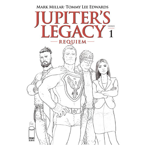

Книга Jupiters Legacy Requiem #1 (Of 5) Cover C Quitely Black And White