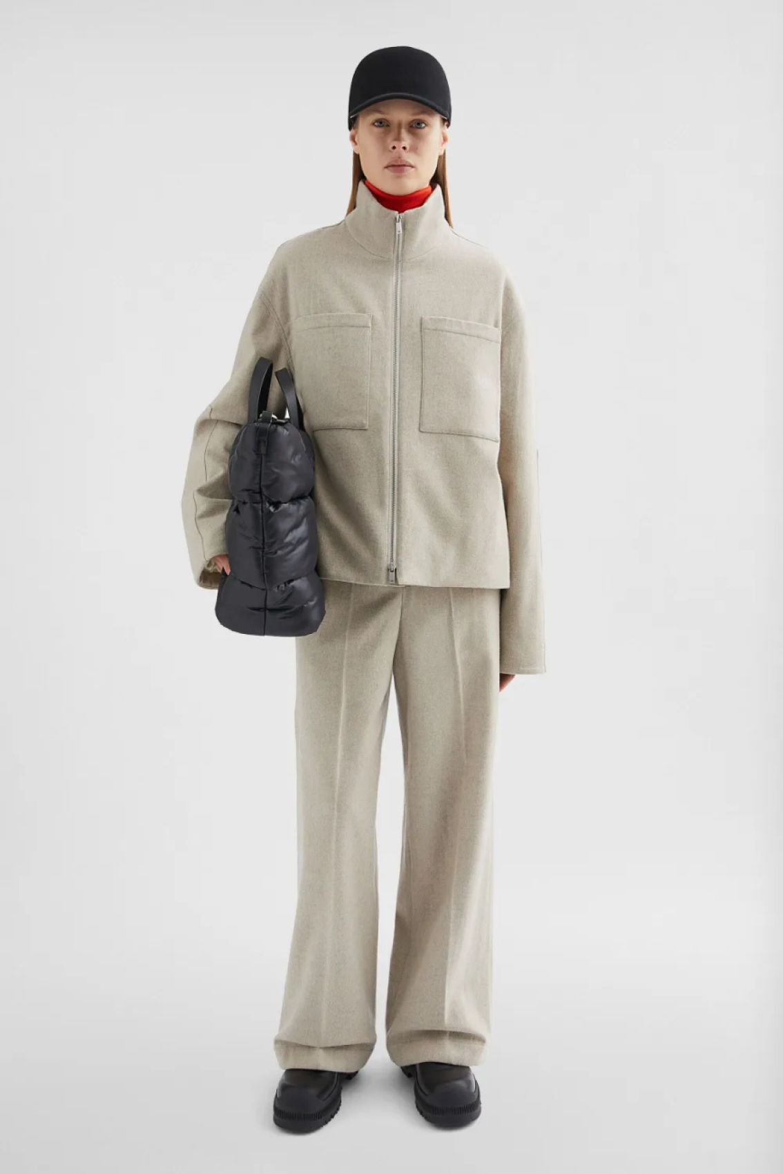 Куртка из шерстяного фетра Jil Sander, нейтральный — фото 2