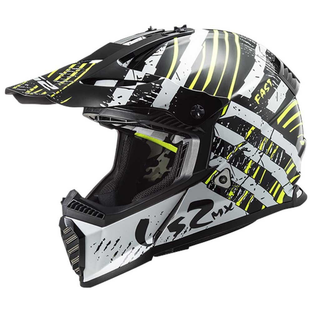 

Шлем для мотокросса LS2 MX437 Fast Evo Verve, белый
