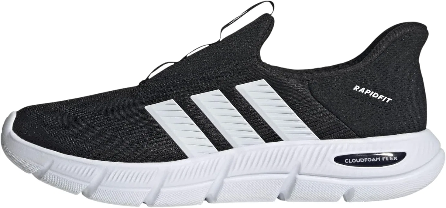 Мужские слипоны Adidas Cloudfoam Flex, Core Black Ftwr White Core Black