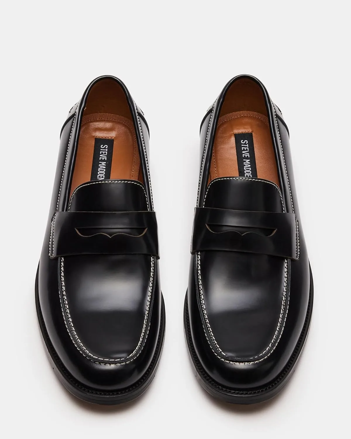 Мужские кроссовки Steve Madden Natan Penny Moc, черный — фото 2