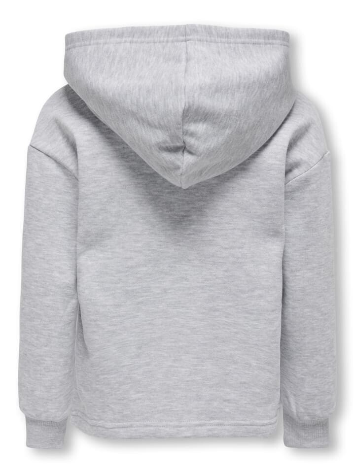 Толстовка KIDS ONLY Kapuzensweatshirt KOGFAVE L/S HOOD SWT, цвет light grey melange — фото 2