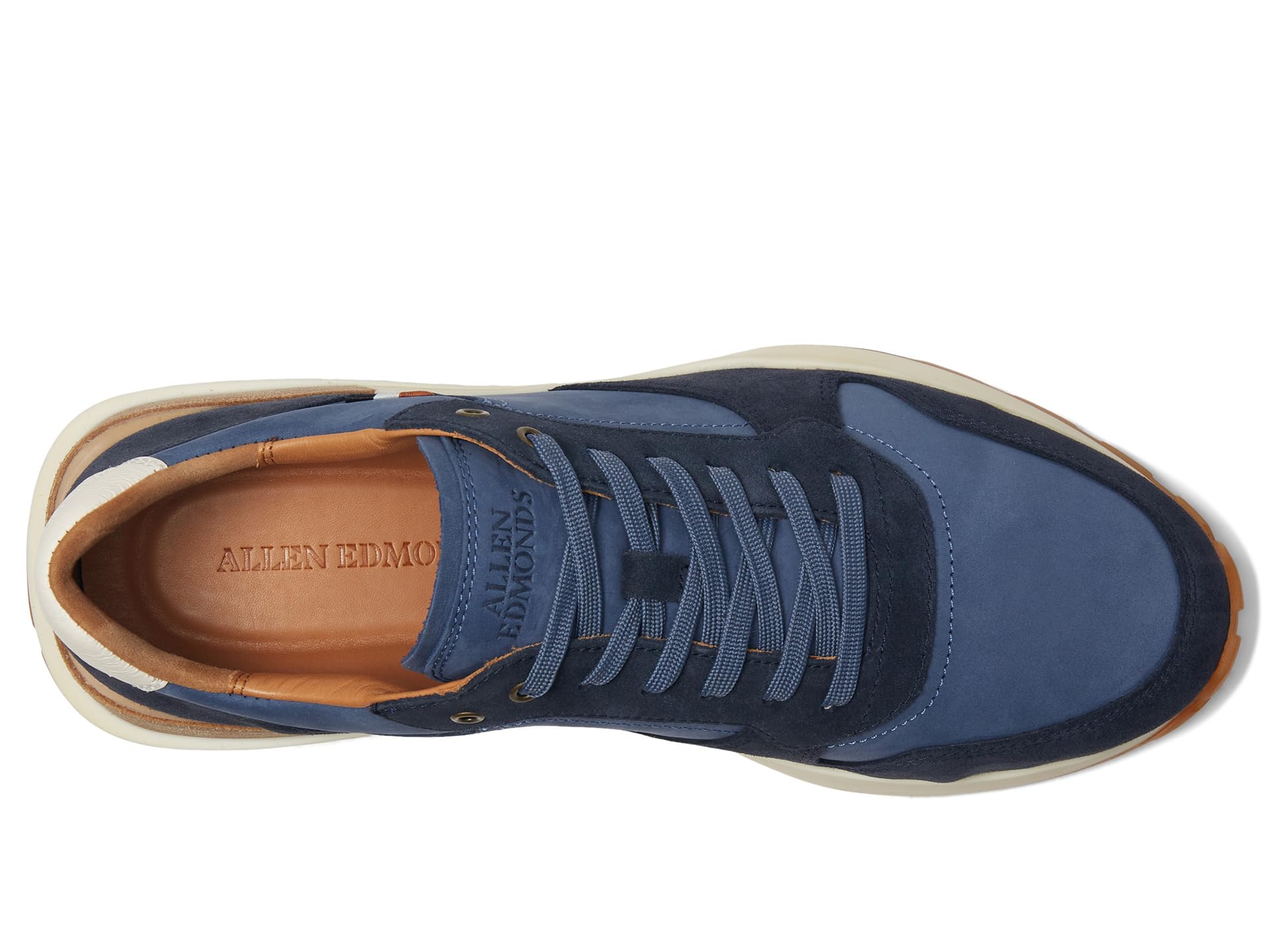 Кроссовки Allen Edmonds Lionel Lace-up Shoes, цвет Navy Sea Leather & Suede — фото 2