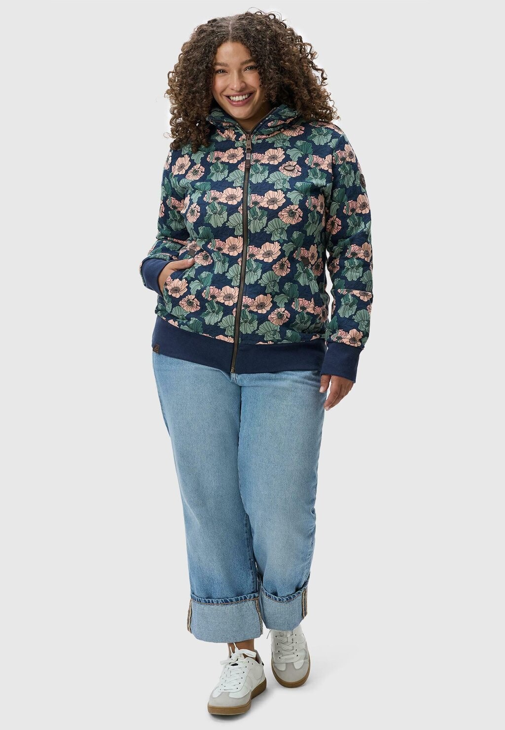 

Толстовка на молнии IZOLDA PLUS Ragwear, темно-синий