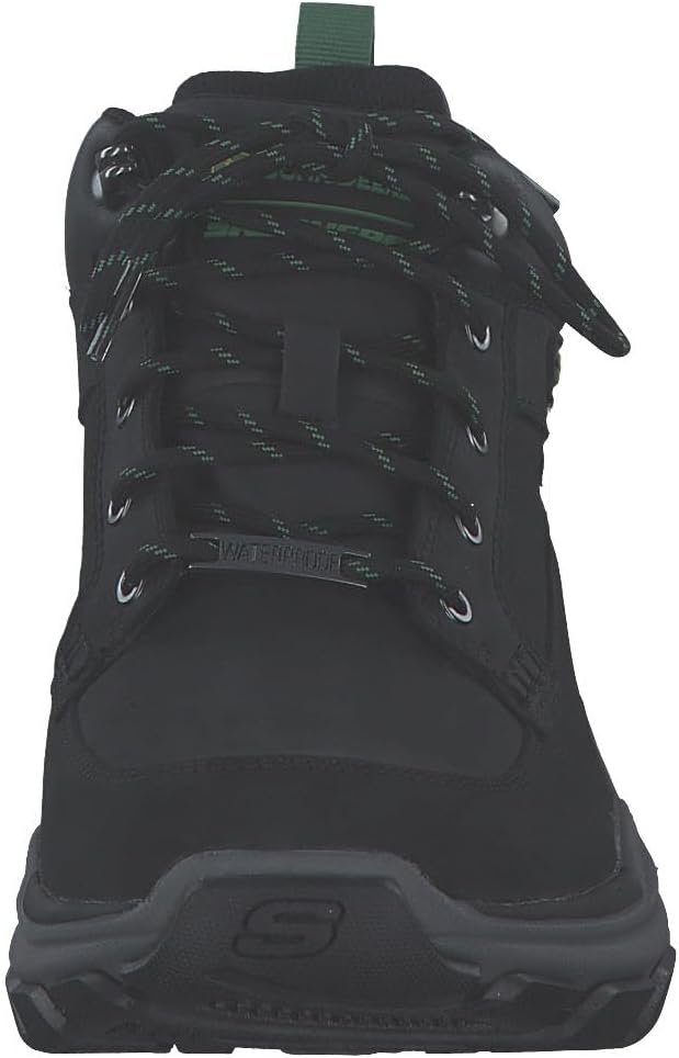 Мужские ботинки Skechers John Deere: Respected - водонепроницаемые кожаные полуботинки на шнуровке средней высоты Landin, черный — фото 3