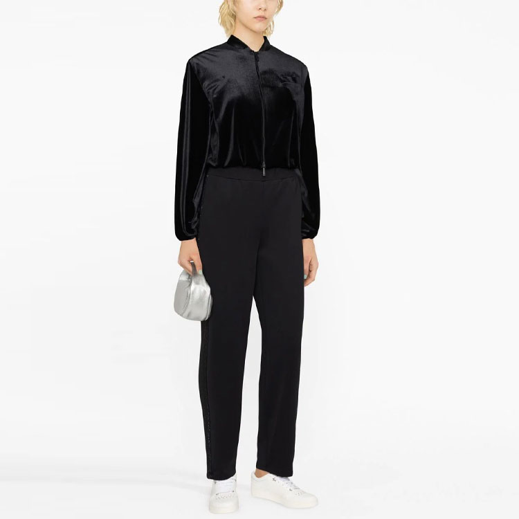 Короткое пальто SS23 для женщин EMPORIO ARMANI, черный — фото 4