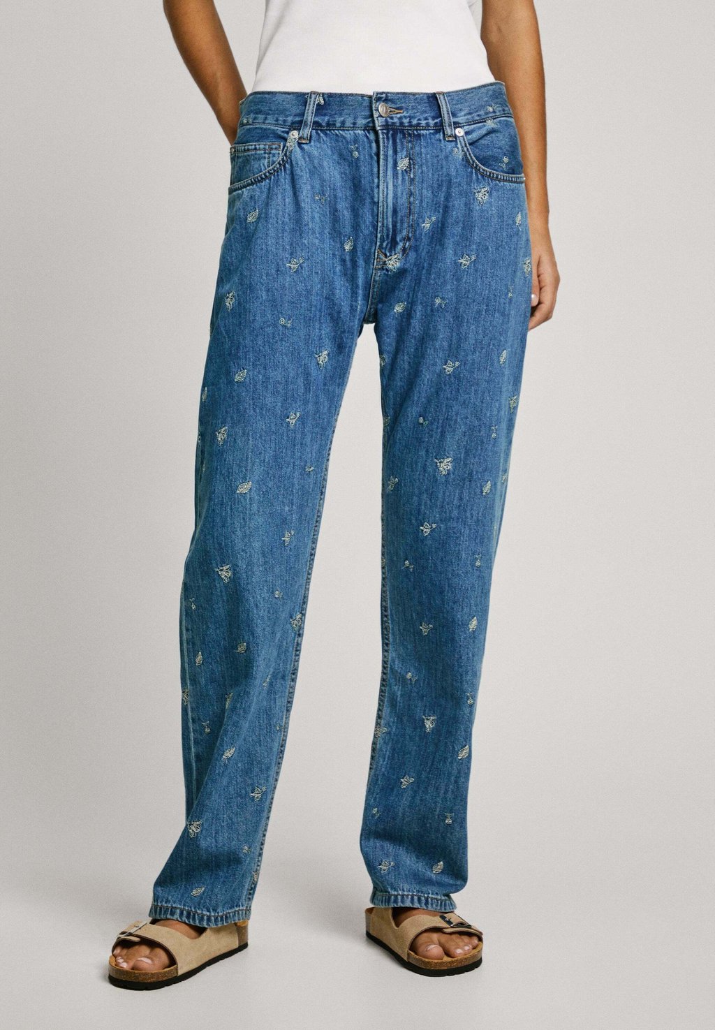 

Джинсы прямого покроя BOYFRIEND LW BLOSSOM Pepe Jeans, деним