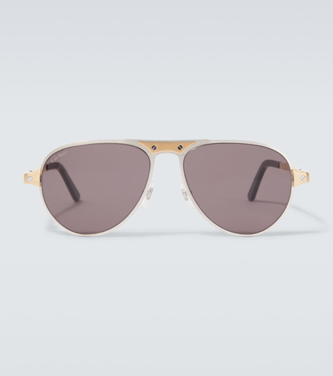 

Авиаторные солнцезащитные очки Santos De Cartier Cartier Eyewear Collection