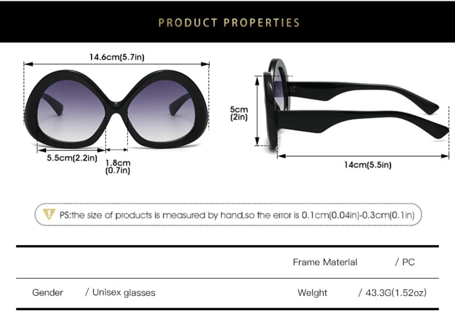 

Солнцезащитные очки для женщин и мужчин в стиле панк, овальные, ретро, ​​модные, с прозрачными линзами, оправа, защита от УФ-излучения UV400 TYUVIVO, Blue