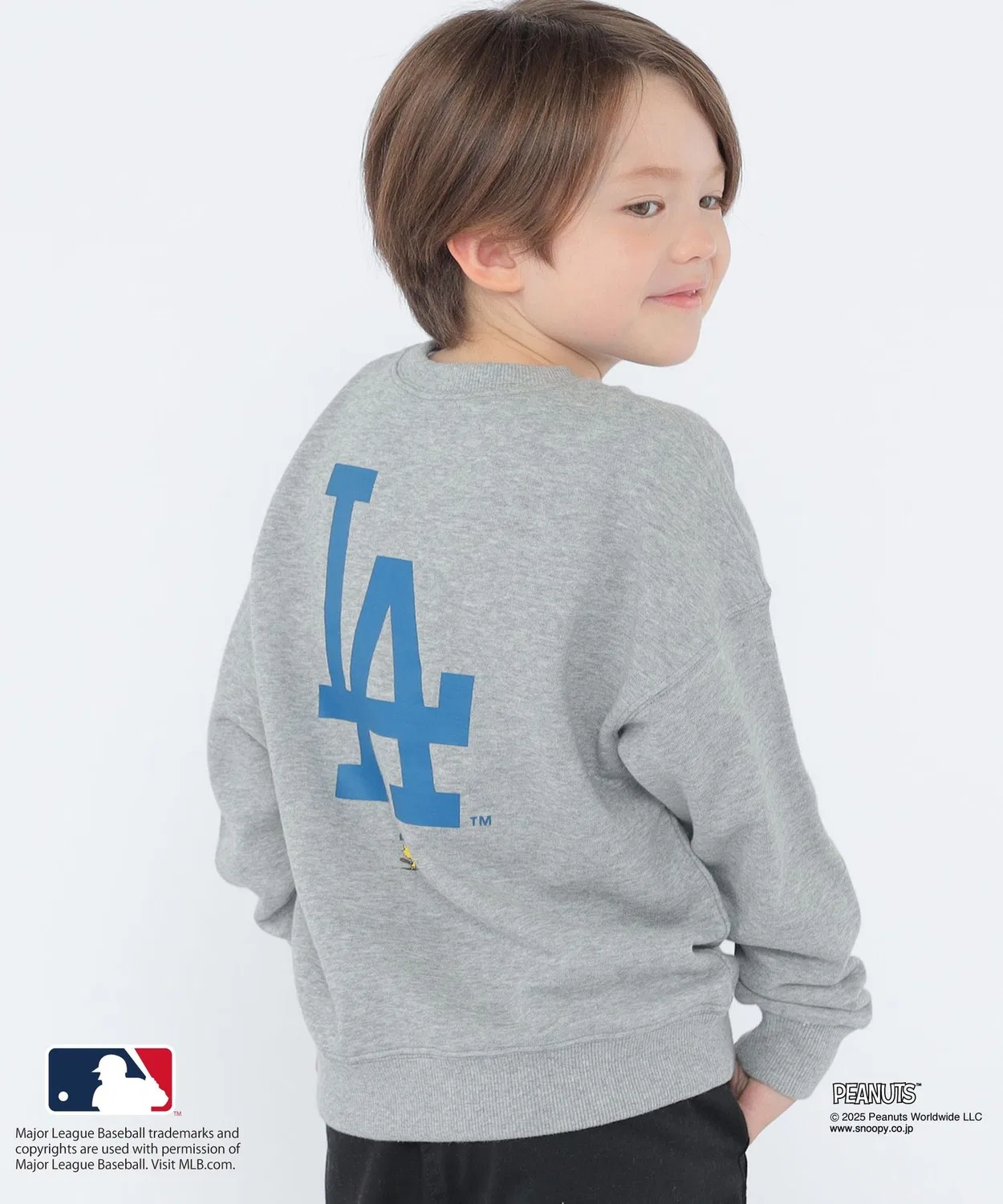 Свитшот SHIPS KIDS PEANUTS×MLB 100-125см черный — фото 3