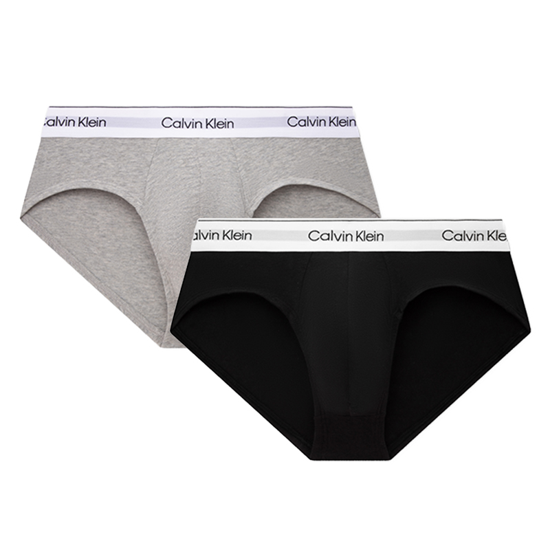 

CALVIN KLEIN Трусы мужские 2 шт, UJH-Космический черный/Кокосовый серый