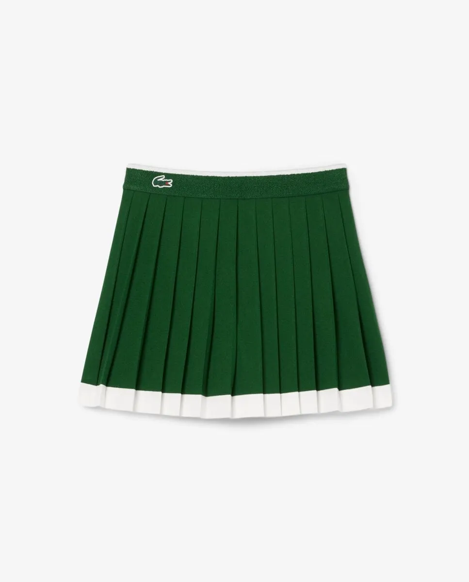 

Ультрасухая классическая эластичная теннисная юбка Lacoste, зеленый