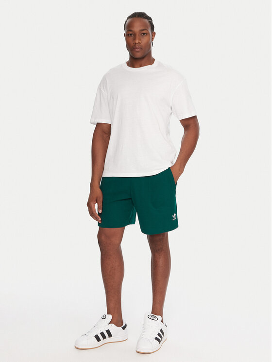Спортивные шорты regular fit Essentials Trefoil JW1040 Adidas, зеленый — фото 2