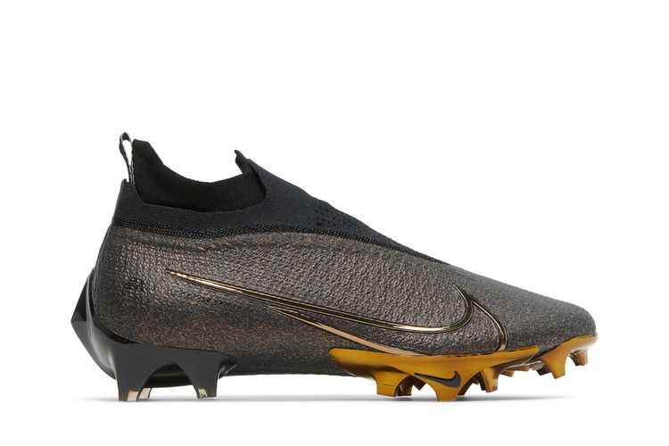Бутсы Nike Vapor Edge Elite 360 Flyknit 'Black Metallic Gold', черный — фото 2