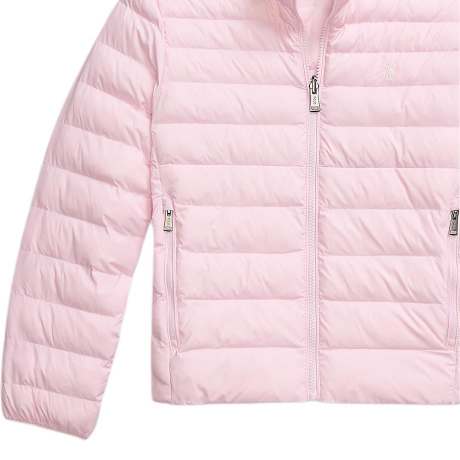 утепленная куртка fw25 для детей Polo Ralph Lauren, светло-розовый — фото 4