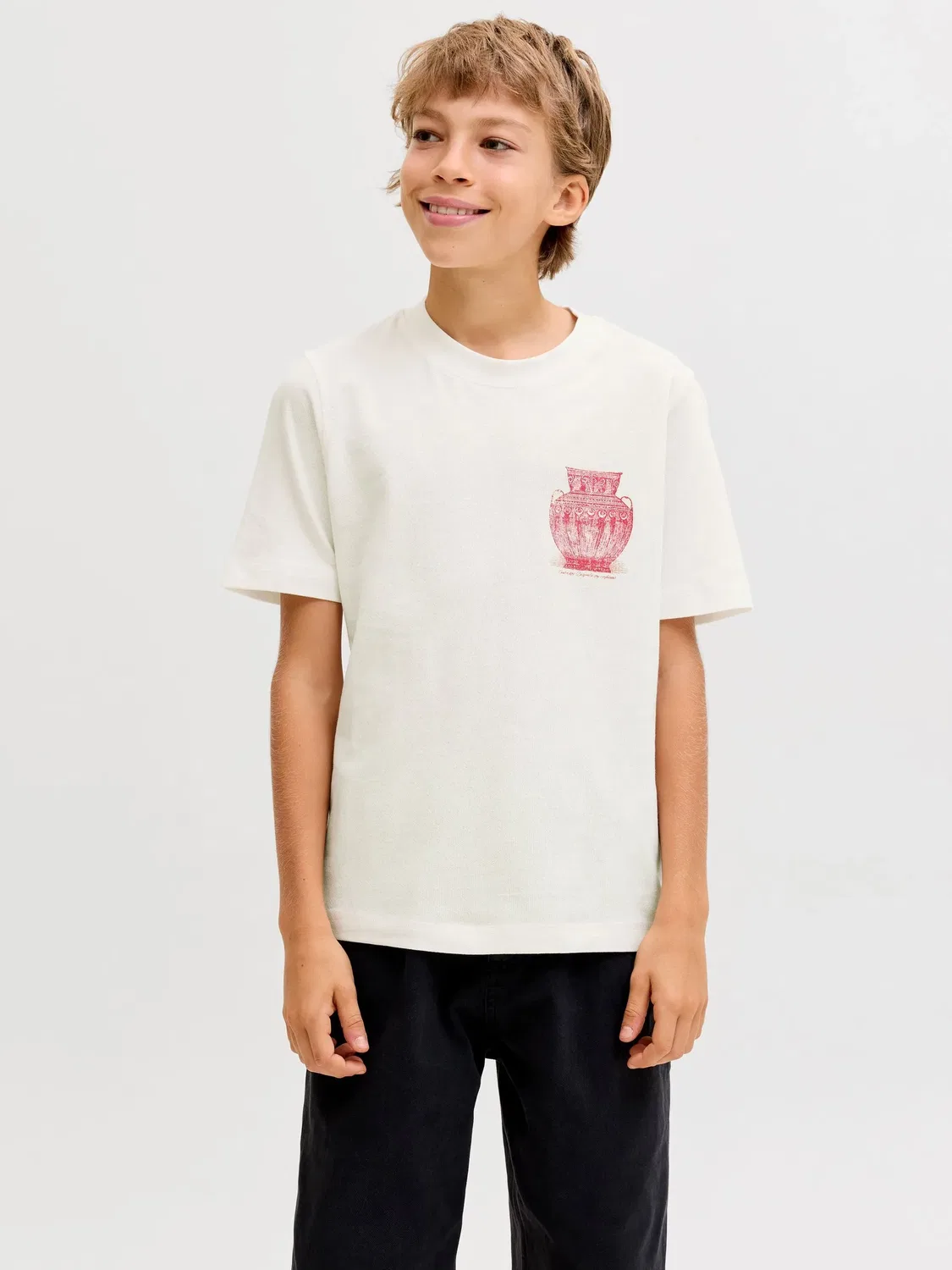Футболка с принтом, JACK & JONES Junior, облачный танцор — фото 3