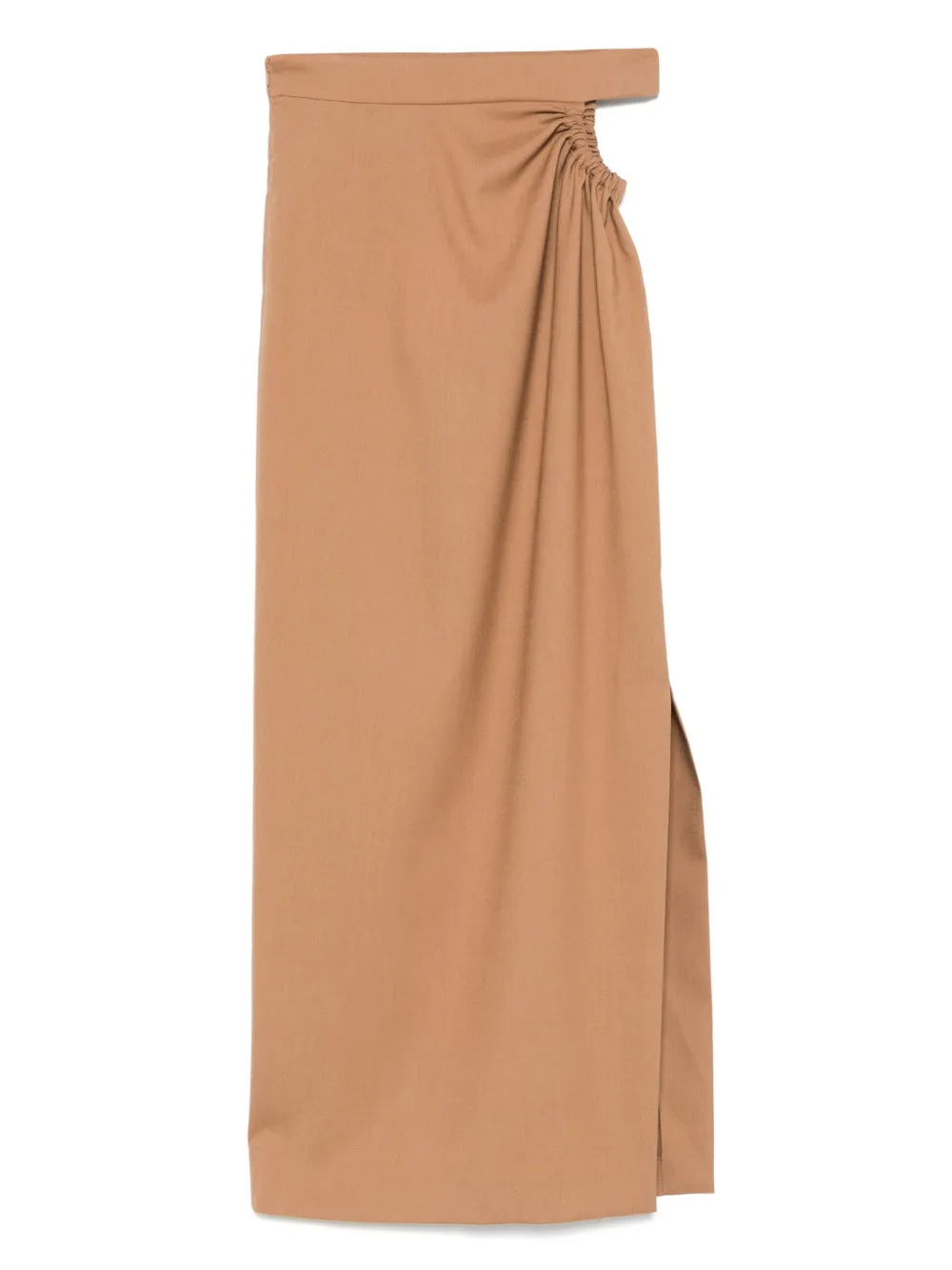 

Юбка из вирджинской шерсти MAX MARA, коричневый