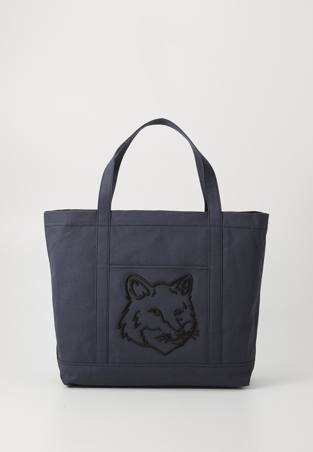

Сумка-тоут FOX HEAD LARGE UNISEX Maison Kitsuné, темно-серый