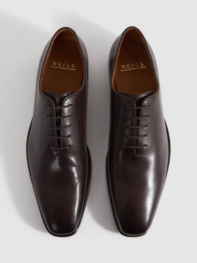 Формальные туфли Mead на шнуровке Reiss, Dark Brown — фото 4
