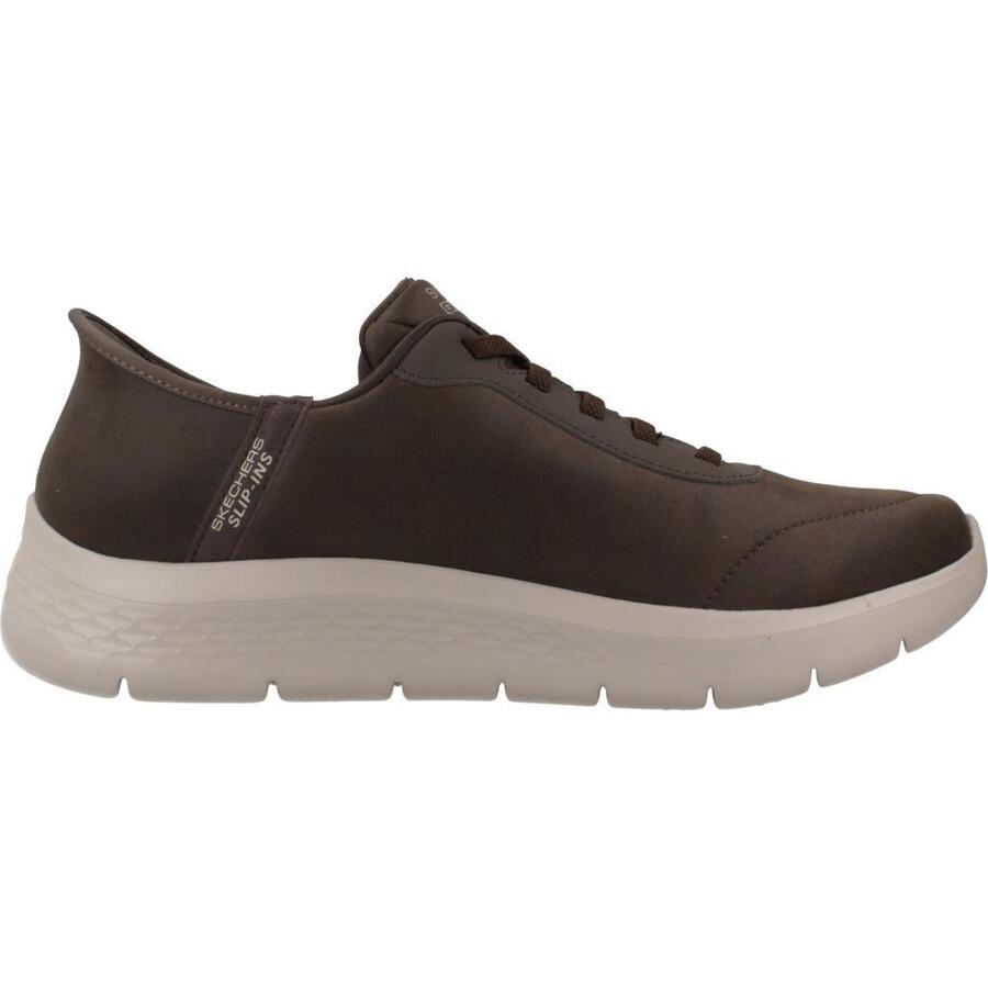 Кроссовки Skechers модель Slip - Ins Go Walk Flex - гладкий цвет коричневый — фото 4