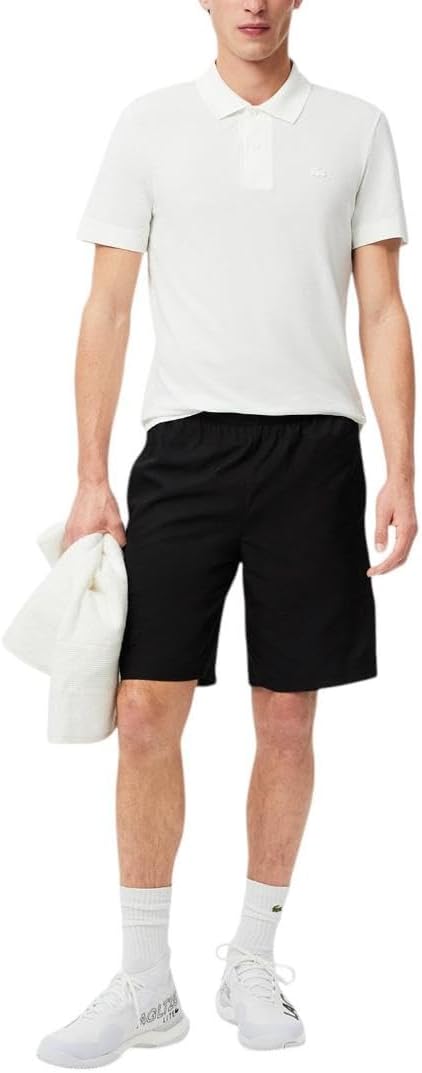 

Мужские шорты Lacoste Sport с логотипом и полосками, Black