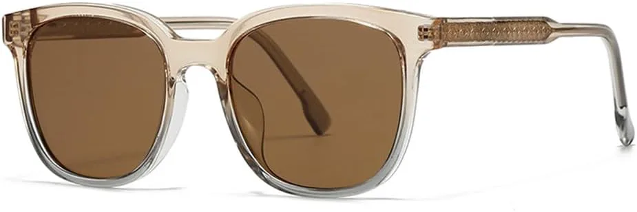 

Солнцезащитные очки UV400 - желейные, маленькая оправа в стиле панк, для женщин и мужчин, для бега и занятий спортом на открытом воздухе UYPTK, C5 Champagne Tea