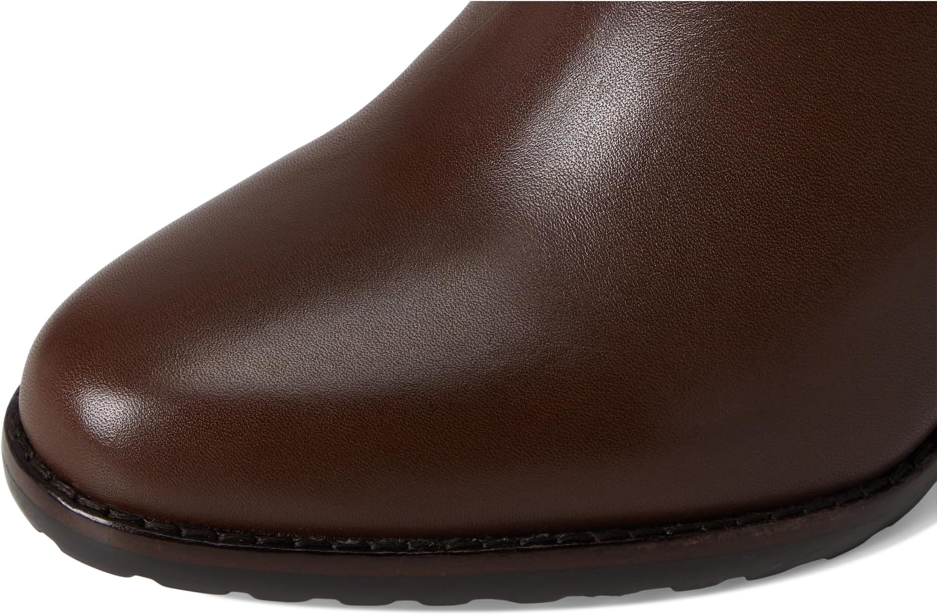 Ботинки Lauren Ralph Lauren Collins Calfskin Bootie Heel, цвет Dark Hickory — фото 2