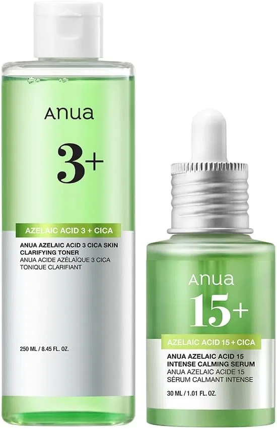 Набор Anua — Для ухода за кожей: тоник + сыворотка Azelaic Acid, 250 мл + 30 мл