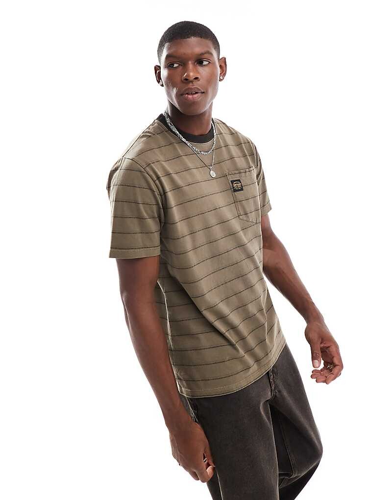 

Темно-коричневая футболка с карманами Superdry