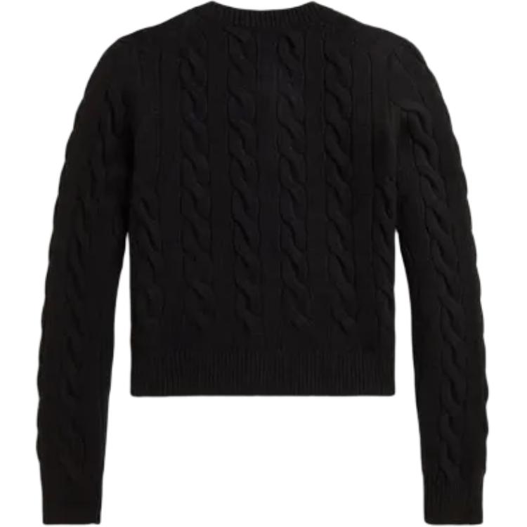 Вязаный кардиган на пуговицах Polo Ralph Lauren, черный — фото 3