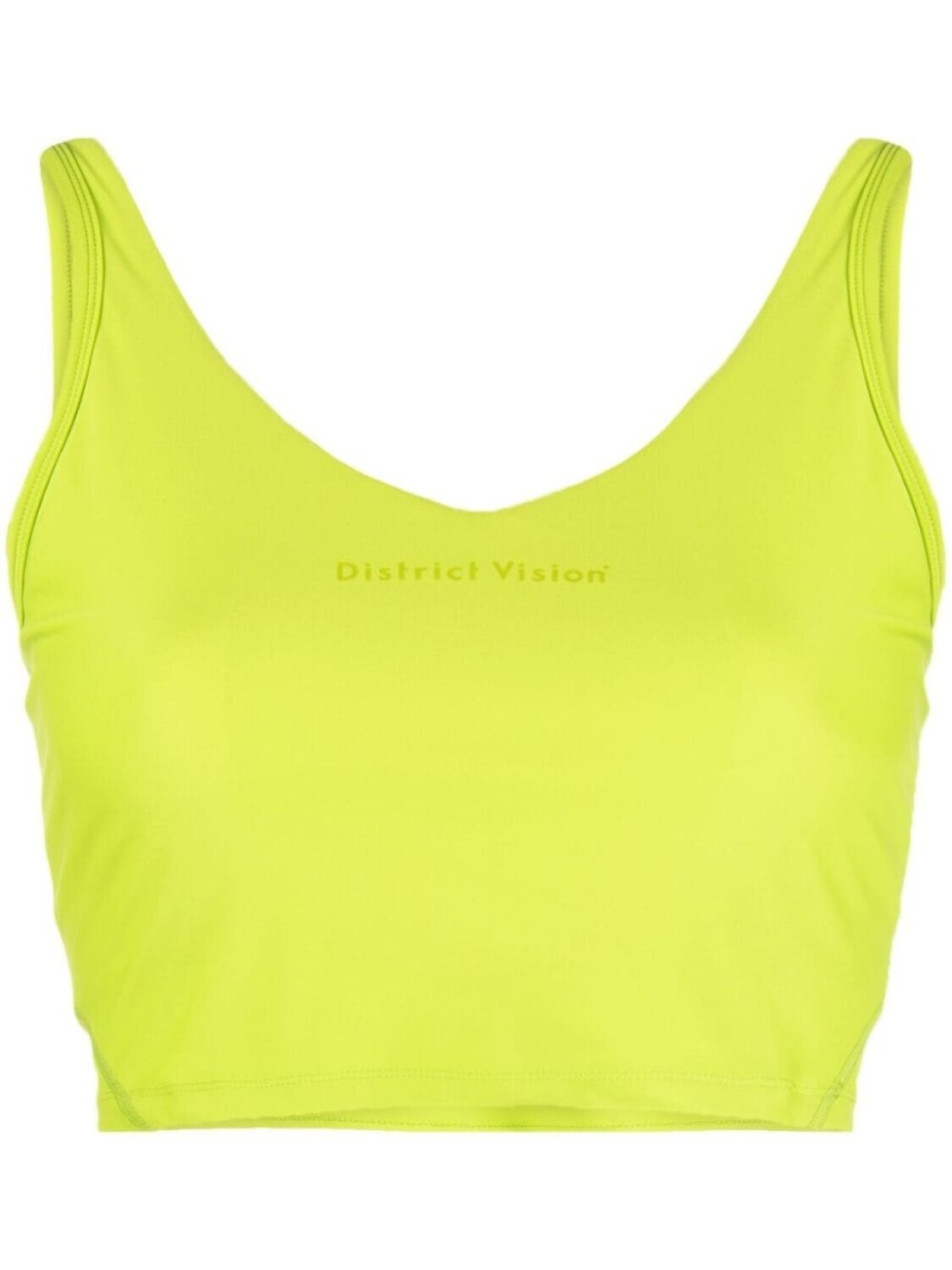 

District Vision Light Support sports bra, зеленый