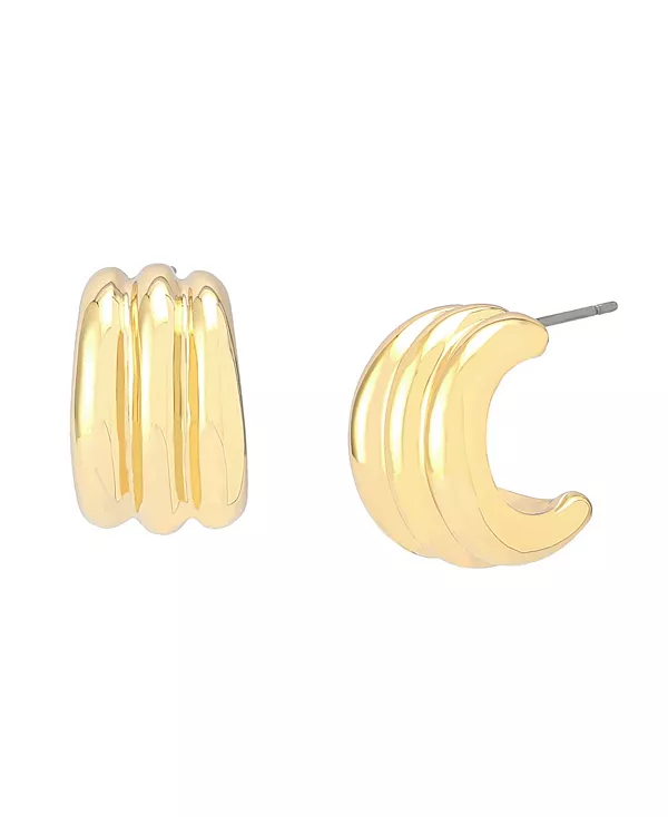 

Ребристые трубчатые серьги-хагге Robert Lee Morris Soho, gold