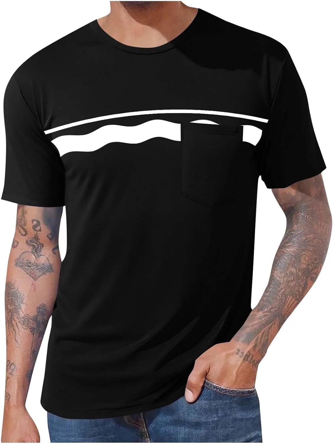 

Футболка для тренировок мужская Casual с карманом