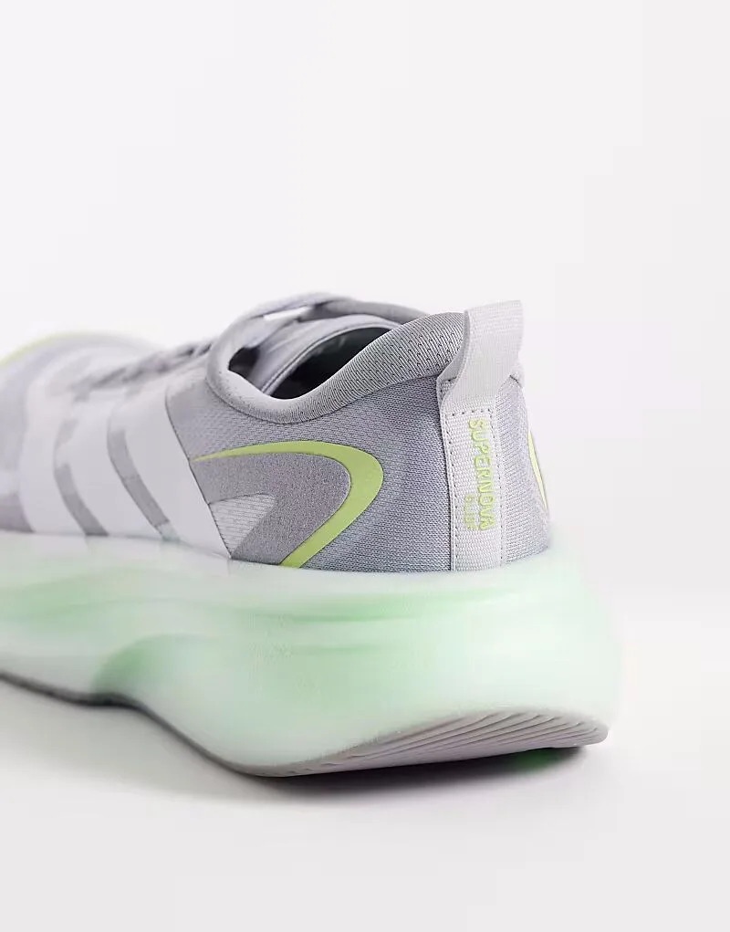 Adidas performance Кроссовки Adidas Running Supernova Glide серого и зеленого цвета — фото 2