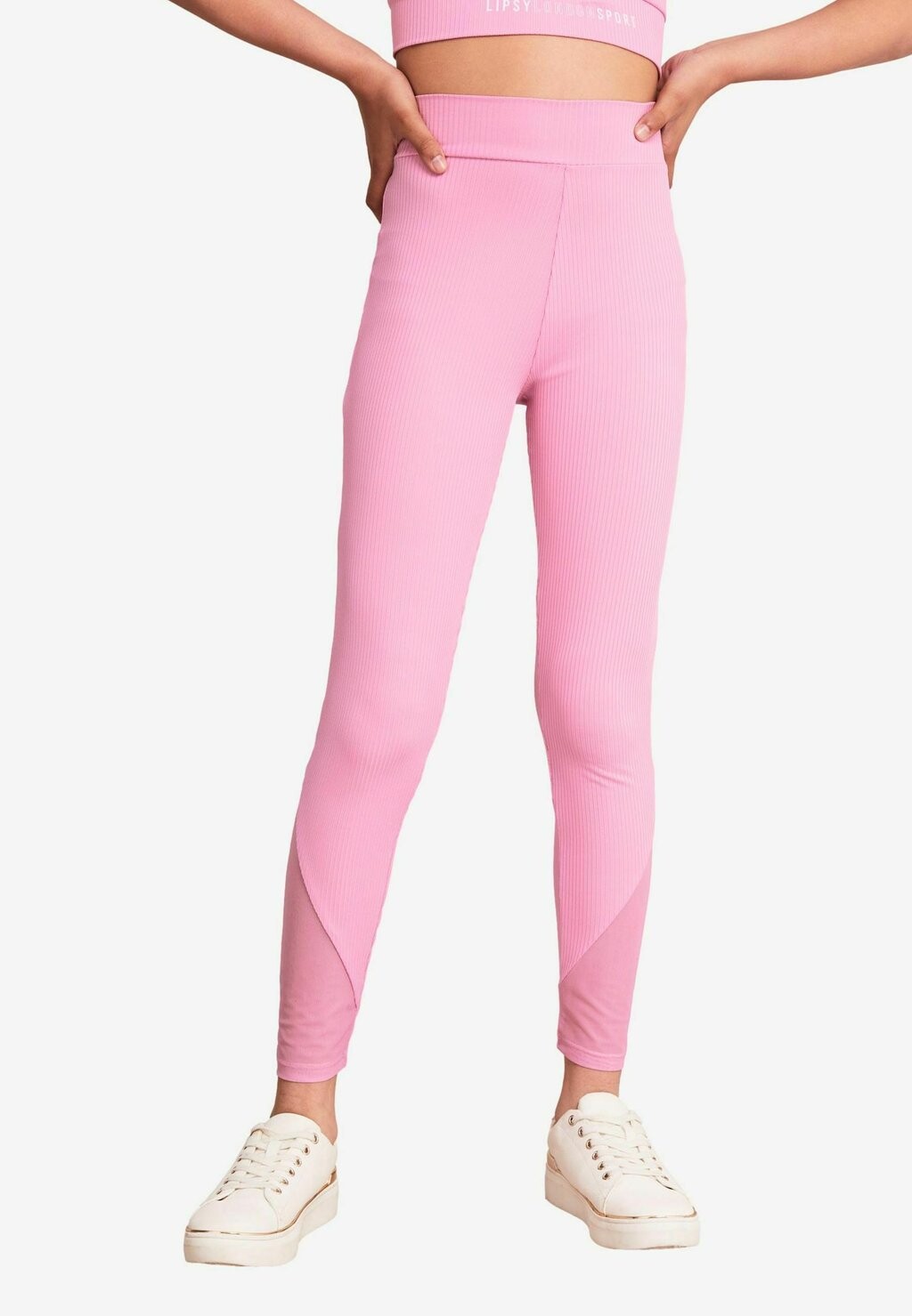 

Леггинсы High Waist Lipsy, брюки розово-розовый