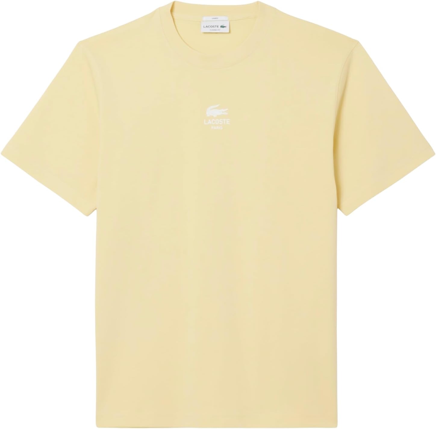 

Мужская хлопковая футболка с логотипом Lacoste, Sesame