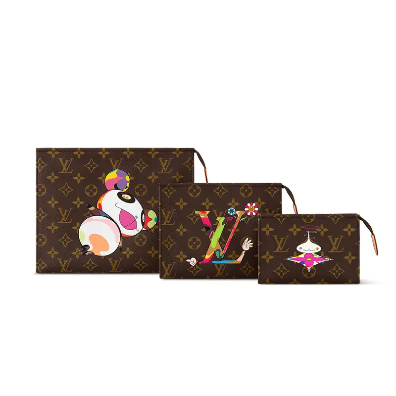 

LOUIS VUITTON Косметичка Takashi Murakami Trio с монограммой