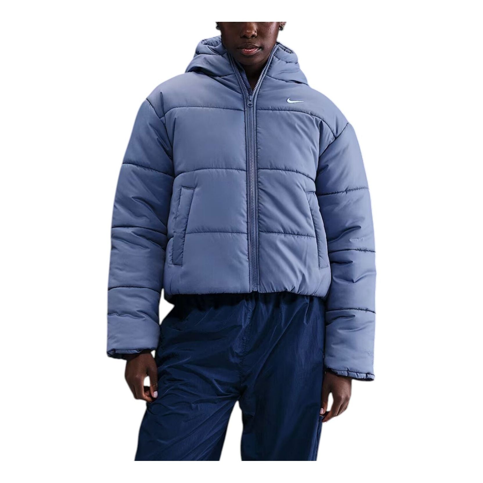 

(WMNS) Nike Therma-FIT Loose Hooded Classic Puffer 'World Indigo'