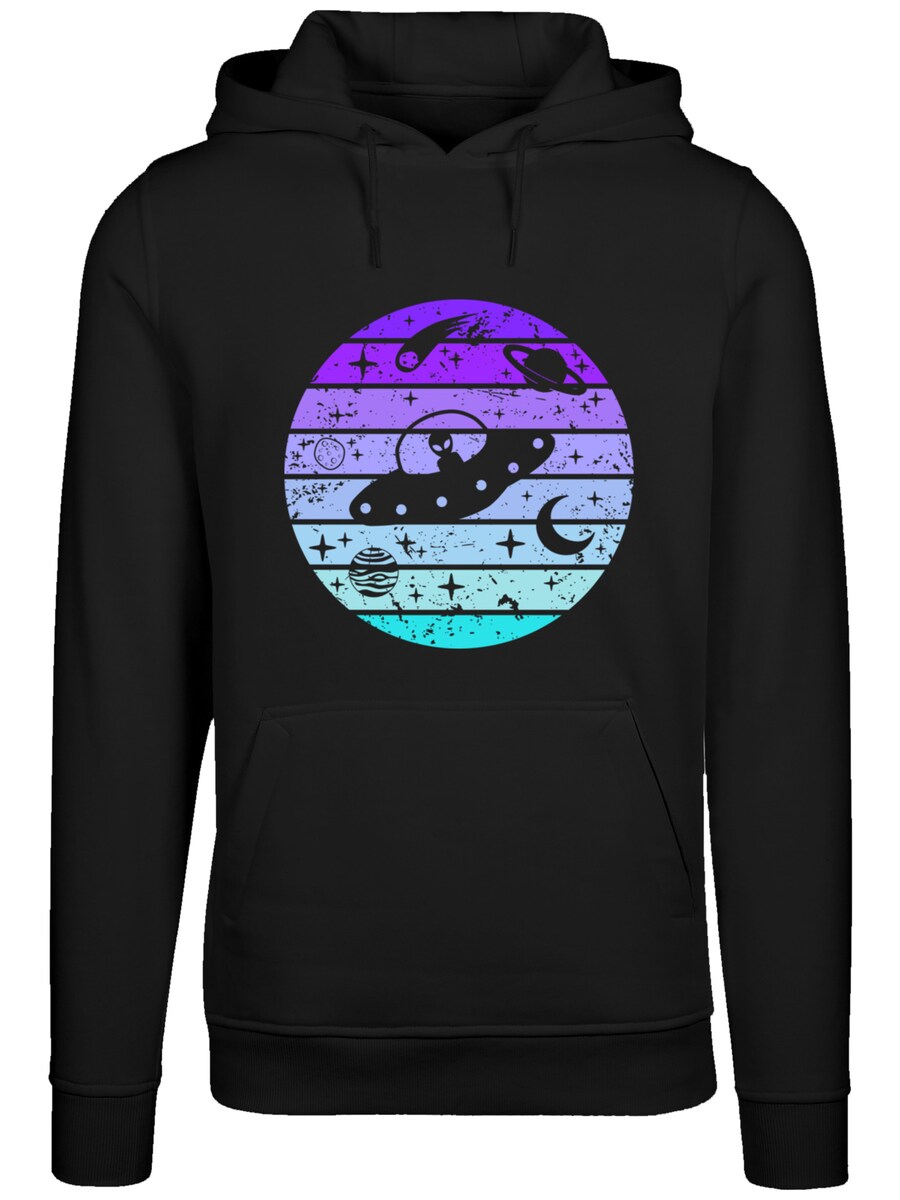 

Толстовка F4NT4STIC Retro Alien Weltraum Sonnenuntergang, черный