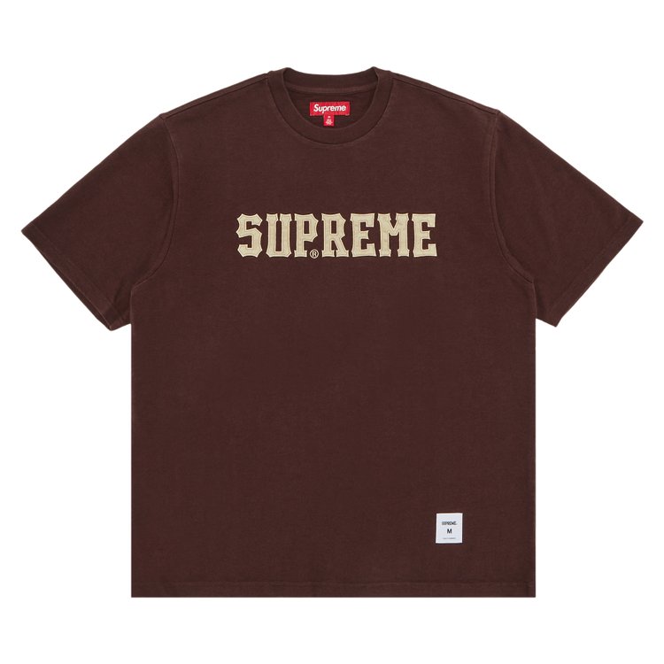 

Майка Supreme Twill Appliqué Short-Sleeve Top, коричневый