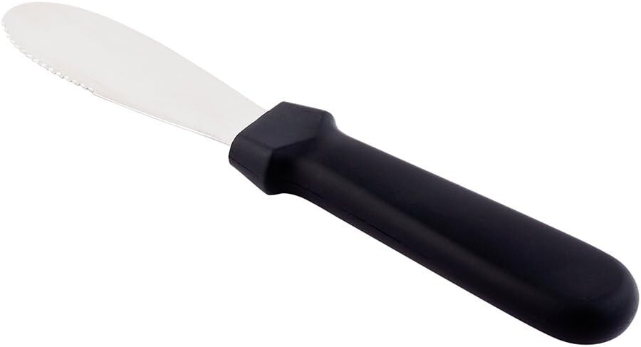 

Ресторанная посуда Met Lux Разбрасыватель масла 8 Restaurantware, Stainless Steel And Black