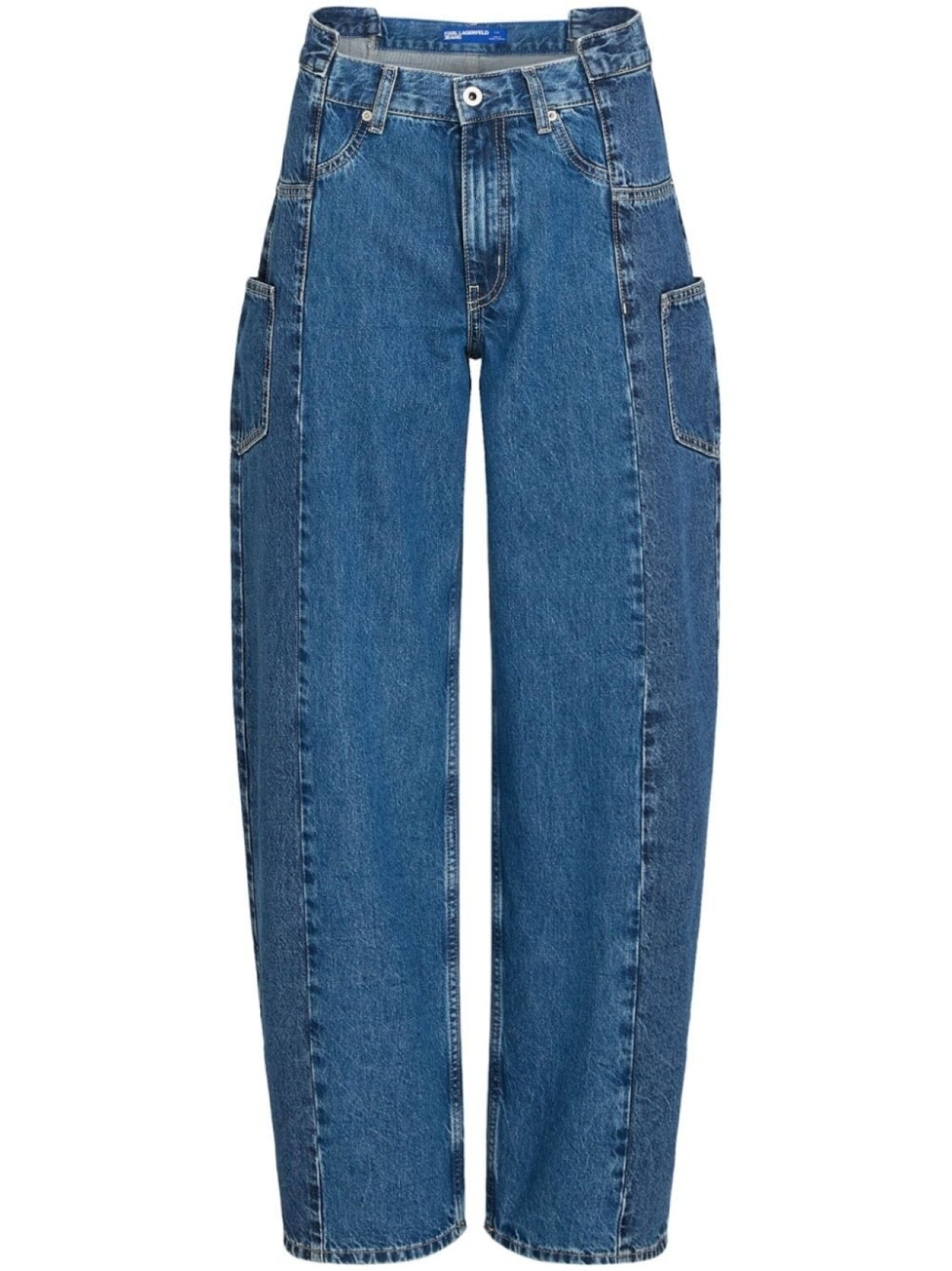 

Karl Lagerfeld Jeans деконструированные джинсы свободного кроя, синий